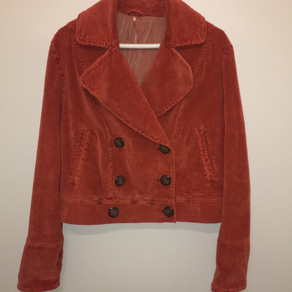 NWT Free People Orange Jacket